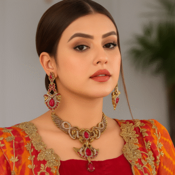 Classic Gold Mala Set with Kante – Timeless Bridal & Festive Jewelry