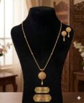 Sunar Ghar 21K Gold Mala Set with Earrings (5.700g) – Elegant RP Design (Copy)