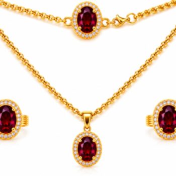 22K-Black-Stone-Gold-Necklace-Set-for-Women