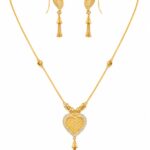 22K-Heart-Shape-Gold-Pendant-Set-in-Pakistan