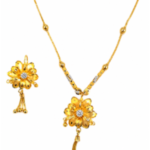Elegant-Floral-Gold-Plated-Necklace-Set-for-Women-–-Pendant-Jewellery-Pakistan-1