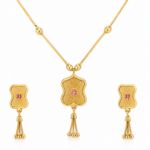 Elegant-Gold-Pendant-Set-with-Earrings-for-Women