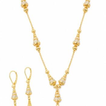 Elegant-Gold-Plated-Necklace-Earrings-Set-for-Women