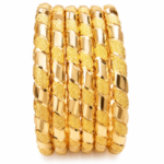 Gold-Plated-Textured-Bangles-Set-for-Women