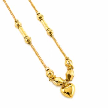 Heart-Pendant-Gold-Plated-Chain-Necklace-for-Women