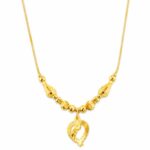 Heart-Pendant-Gold-Plated-Necklace-for-Women
