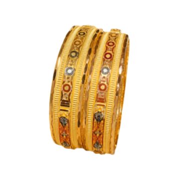 Premium-Designer-Gold-Bangles-Set-for-Women