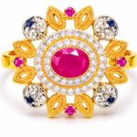 Ruby-Stone-Floral-Gold-Plated-Ring-for-Women