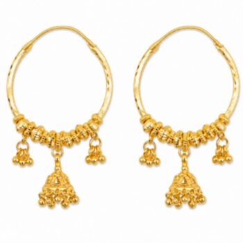 Traditional-Gold-Plated-Hoop-Jhumka-Earrings-for-Women