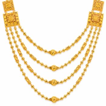 Traditional-Gold-Plated-Multi-Layer-Mala-Necklace-for-Women