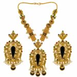 Antique Black Stone Bridal Necklace Set