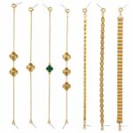 Green Clover Gold Plated Bracelet