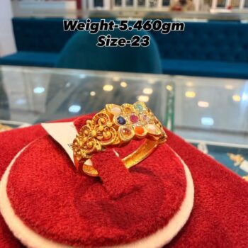 Navratna Gold Ring for Men