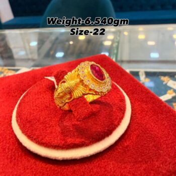 Stone Gold Ring for Men