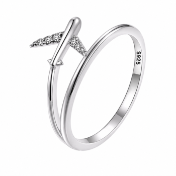 Sterling Silver Adjustable Cross Ring for Girls in Pakistan